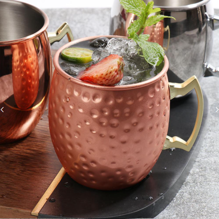Handcrafted Hammered Copper Tumbler