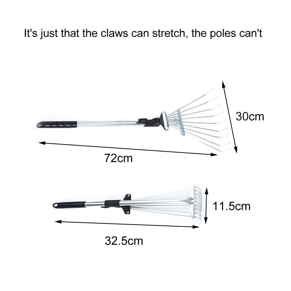 Adjustable garden rake dimensions