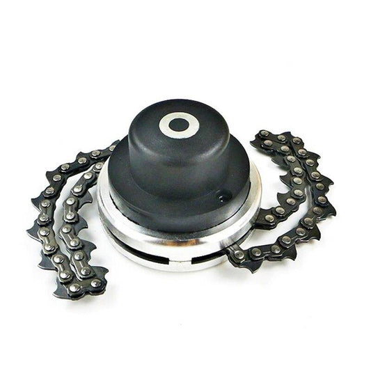 Heavy duty chain grass trimmer head