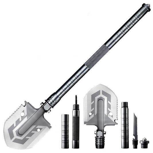 ZencaShovel X folding survival shovel with carbon steel blade
