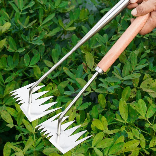 ZencaRake Mini hand held iron weeding rake