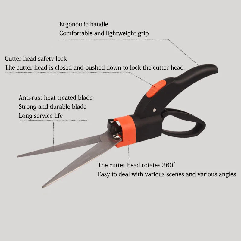 Grass scissors blade detail