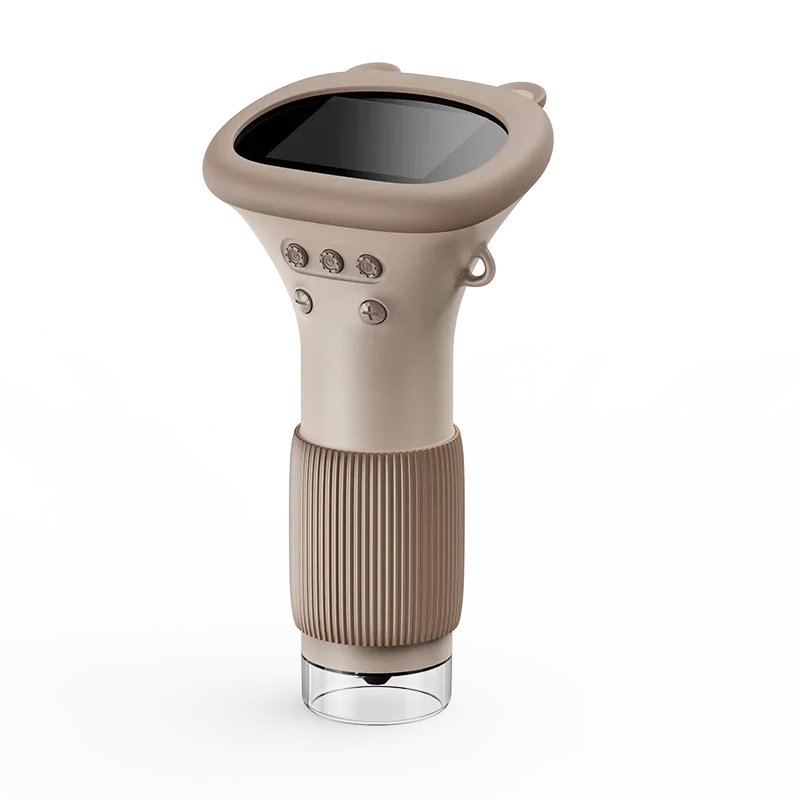 Microscope being carried on a nature walk