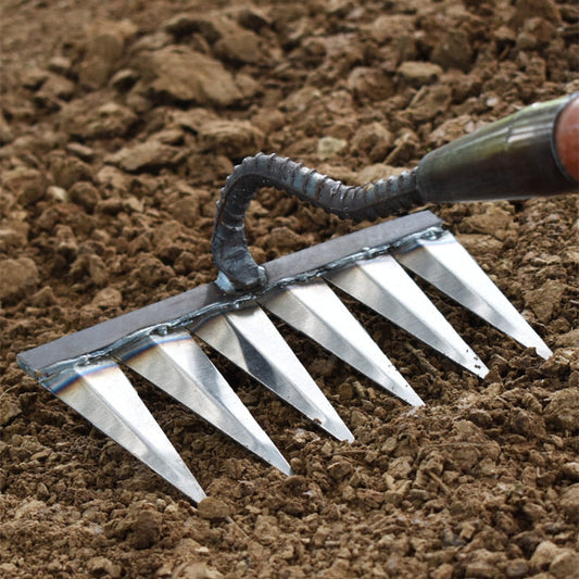 ZencaRake heavy duty iron weeding rake