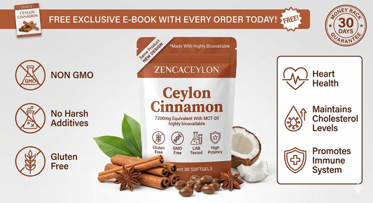 Ceylon Cinnamon Supplement for Blood Sugar Support & Metabolism | Zenca