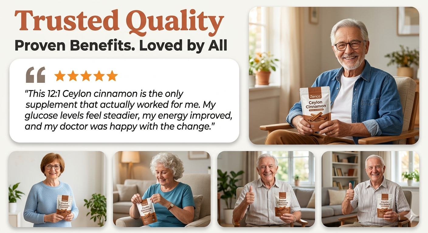 Ceylon Cinnamon Supplement for Blood Sugar Support & Metabolism | Zenca