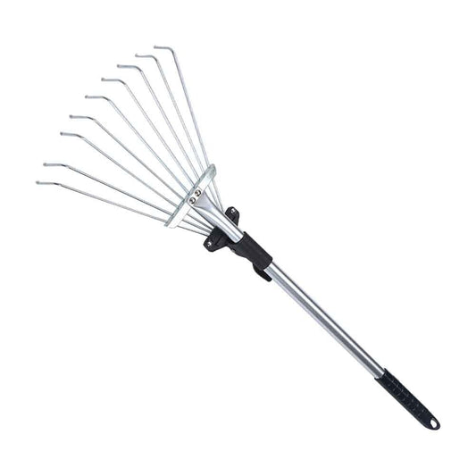 Retractable mini garden rake