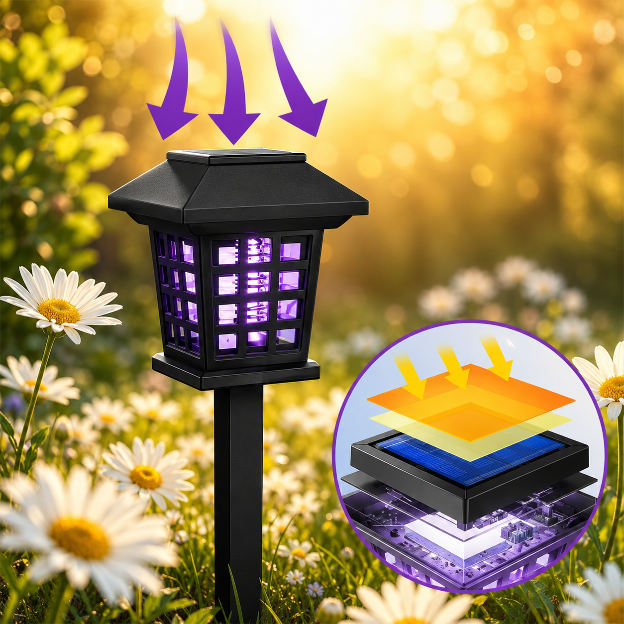 SolarZen Mosquito Zapper Light