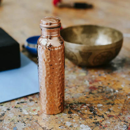 Hammered Copper Water Bottle, Ayurvedic Health & Antioxidant Benefits | Zenca
