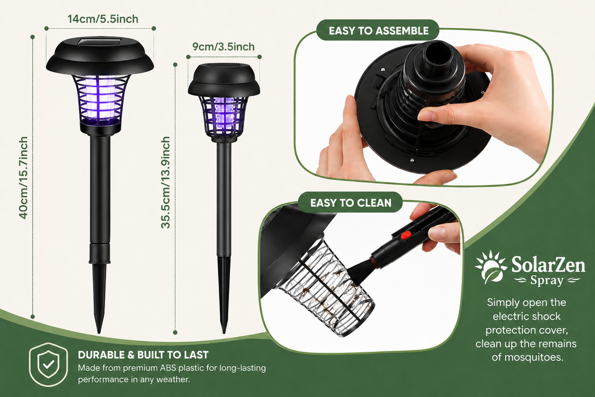SolarZen Mosquito Zapper Light